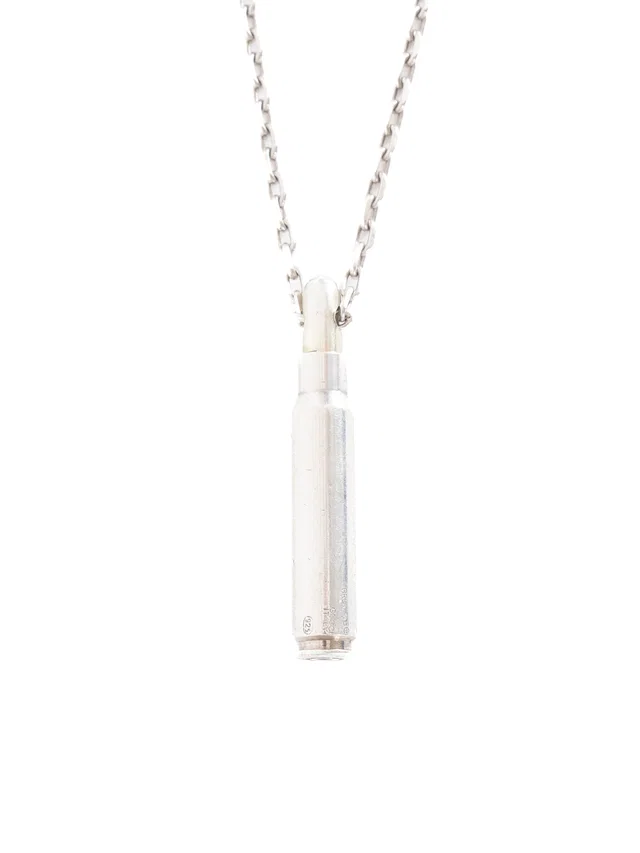 Gucci Sterling Silver Bullet Pendant Necklace in Silver from Arcade Vintage