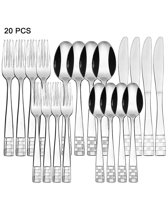 Koomade 20pc Checker Stainless Steel Flatware/Cutlery Set, image 1 of 1 from Rue La La