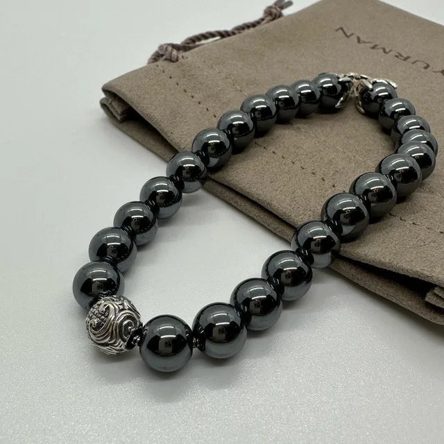 David Yurman Spiritual Bead Hematite With Waves in gray from Poshmark