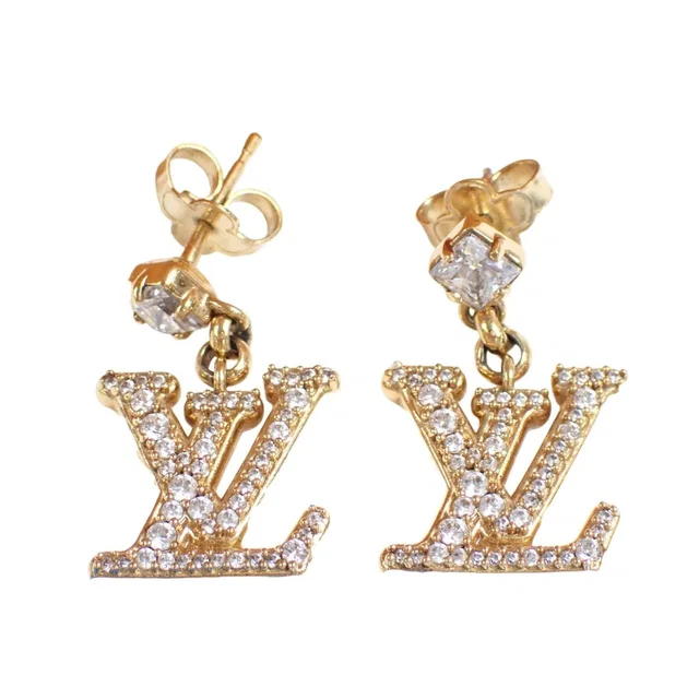 Earrings LV Gold in Gold from The Reluxe