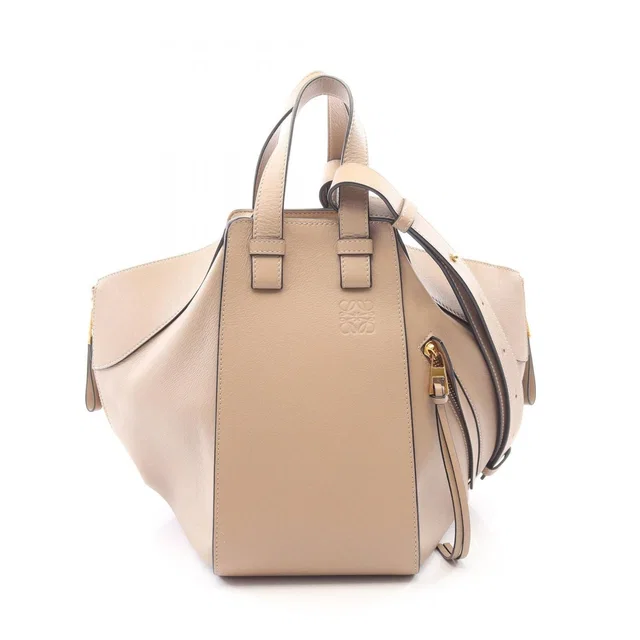 Loewe Handbag Hammock Bag Small 2-Way Beige Leather in Beige Leather from The Reluxe