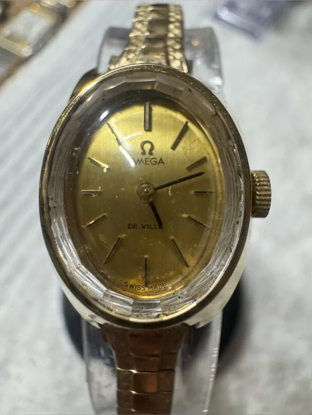 #204 Omega Gold Tone Oval Women's De Ville Watch in gold from Poshmark
