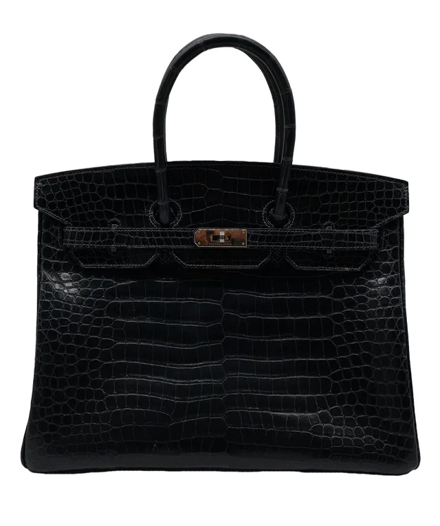 Hermès Crocodile Birkin 35 PHW in Crocodile from Luxury Promise