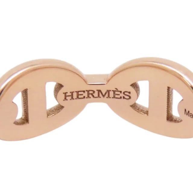 Hermès Chaine d'Ancre Anchene Ring Size 50/#10 18K Pink Gold in Pink from GALLERY RARE, photo 11 of 15