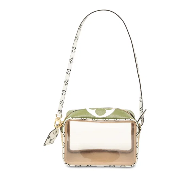 Green Louis Vuitton Monogram Giant Jungle Beach Pouch Shoulder Bag in Green Coated canvas from Designer Revival