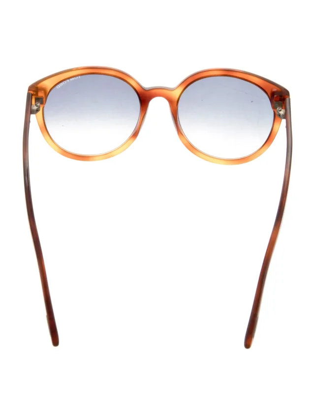 Tom Ford Oversize Gradient Sunglasses in brown|red from The RealReal, photo 2 of 3