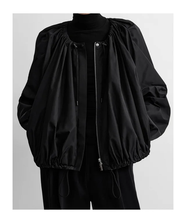 Toteme gathered parachute jacket black, photo 2 of 6 from SENSER