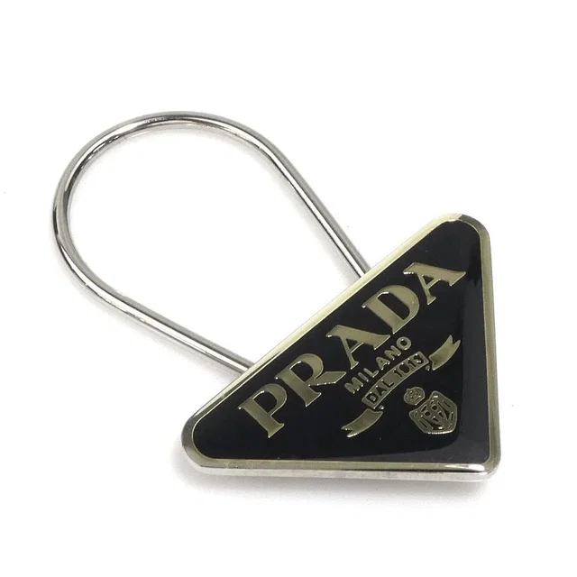 Prada Key Ring Black in Black from The Reluxe