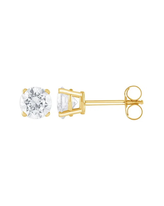 Lab Grown Diamonds 14K Gold 1.00 ct. tw. Lab-Grown Diamond 4 Prong Stud Earring, image 1 of 1 from Gilt