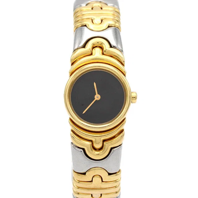 Bvlgari Parentesi Stainless Steel Yellow Gold Quartz in Yellow from LuxUness