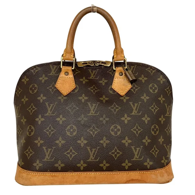 Louis Vuitton Alma Monogram Handbag Leather Canvas in Canvas from The Reluxe