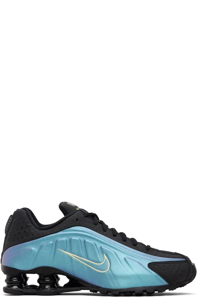 Black & Blue Shox R4 Sneakers, image 1 of 1 from SSENSE