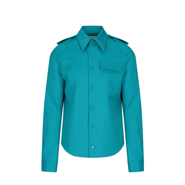 Bottega Veneta Bicolor Elastane Dress Shirt in Wool from HEWI