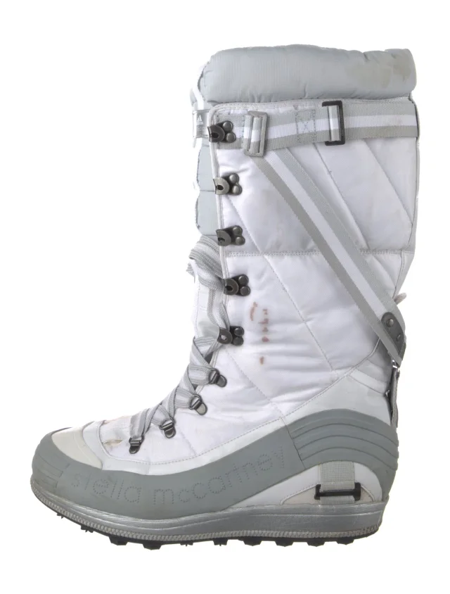 Stella McCartney Nylon Lace-Up Boots in multicolor Nylon from The RealReal