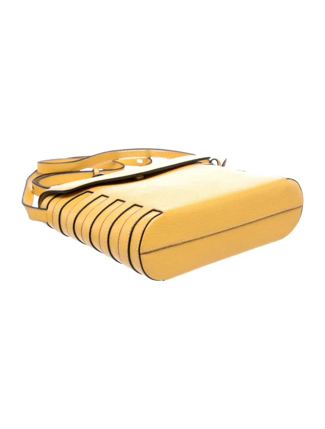 Delvaux Leather Crossbody Bag in yellow Leather from The RealReal, photo 4 of 5