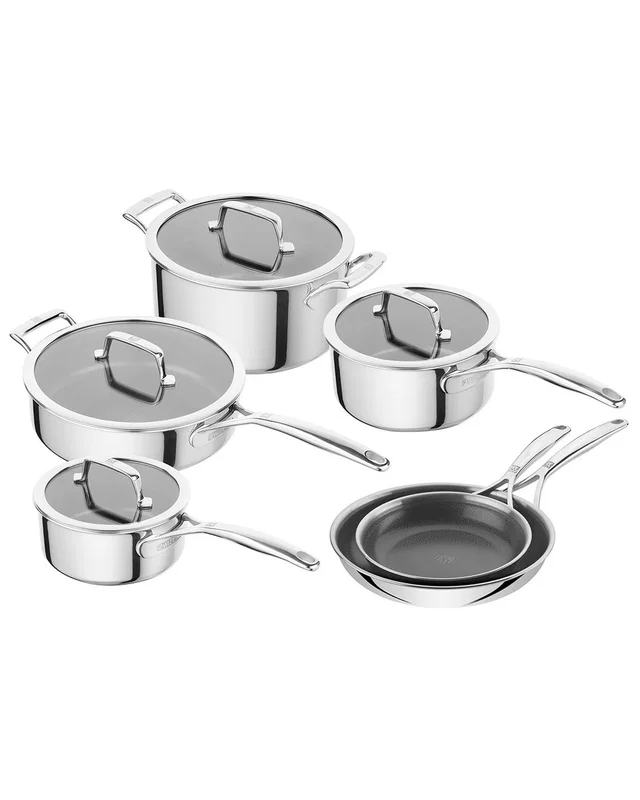 ZWILLING J.A. HENCKELS Peak 10pc Stainless Steel Nonstick Cookware Set, image 1 of 1 from Rue La La