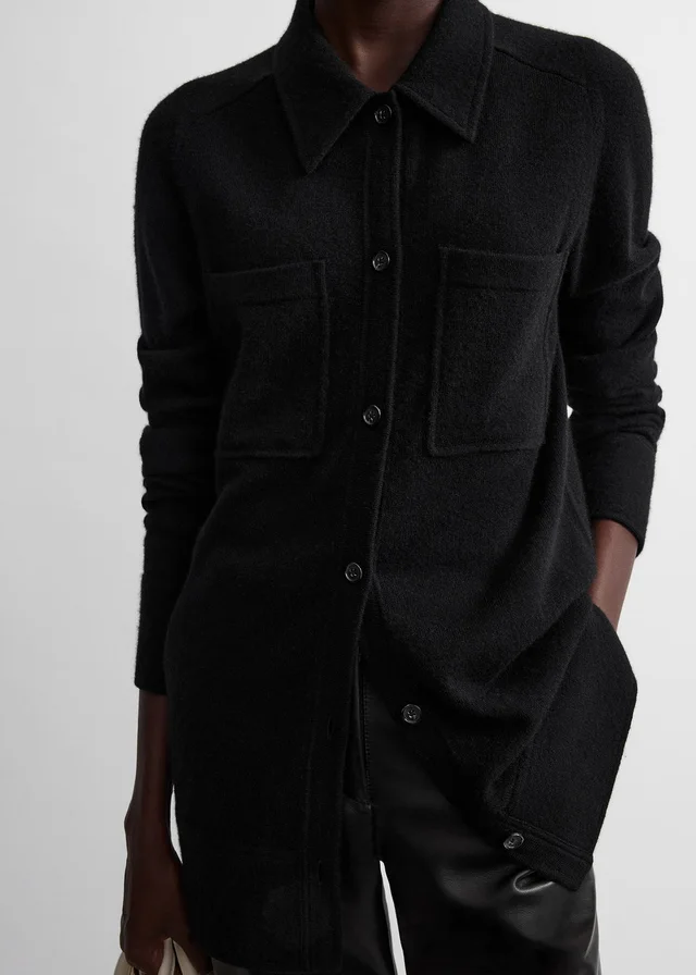 Toteme button-up chest-pocket shirt, photo 4 of 4 from SENSER