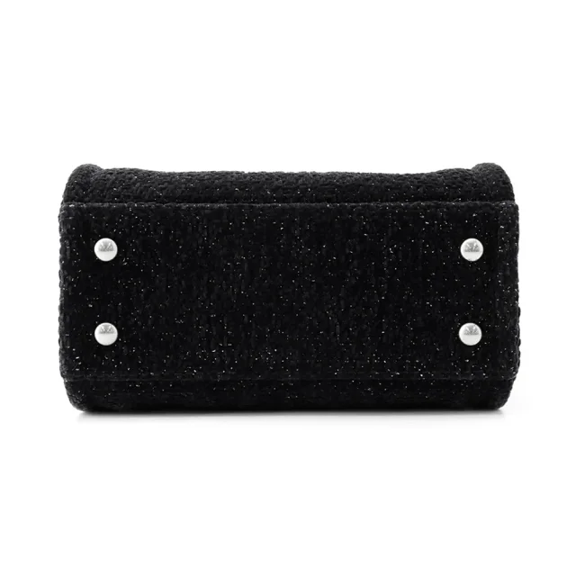 Chanel Deauville2wayHandbag BlackA86374 Lame Tweed Leather Size Mini in Tweed from GALLERY RARE, photo 4 of 14