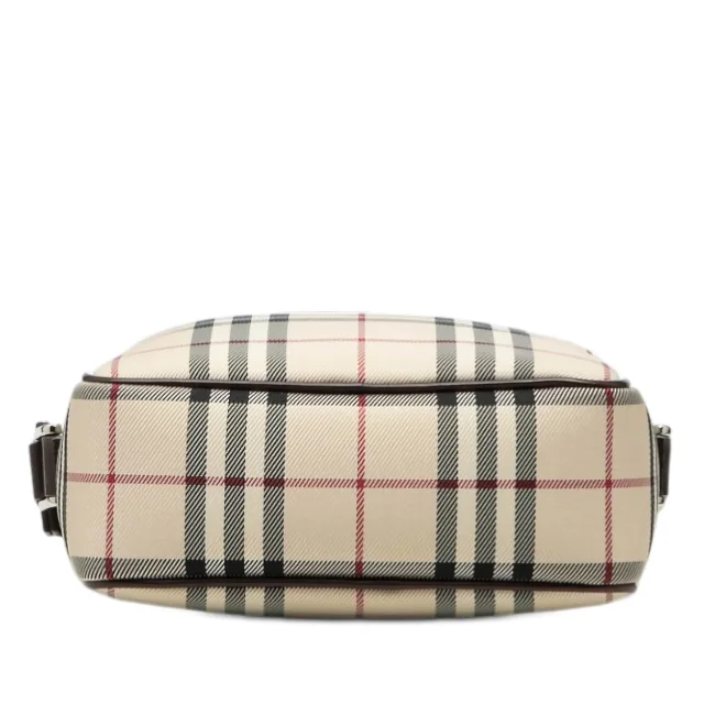 Beige Burberry House Check Canvas Crossbody in Beige Canvas from Designer Revival, photo 3 of 6