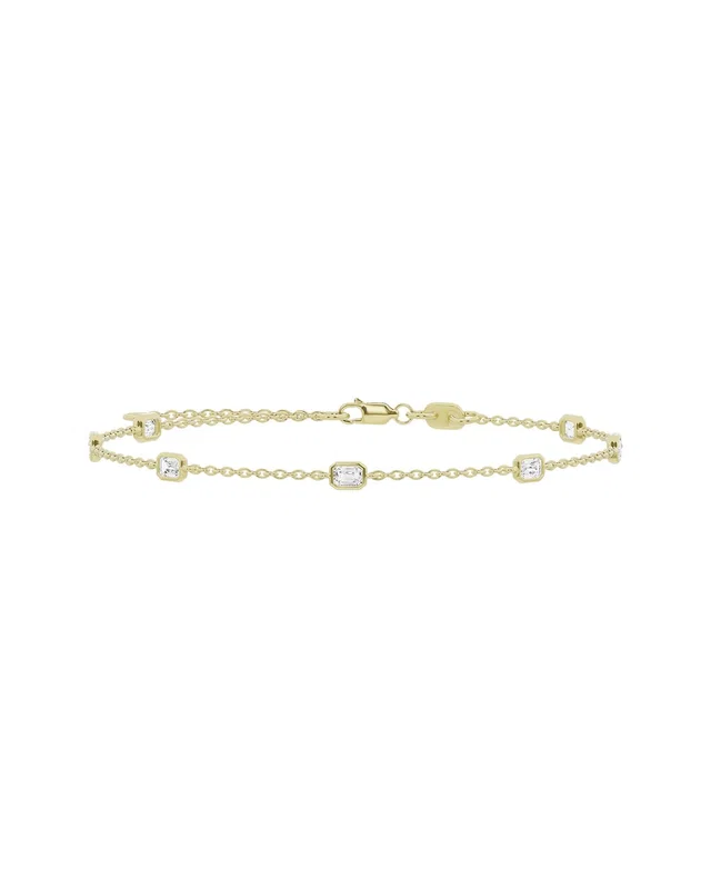 Lab Grown Diamonds 14K 0.75 ct. tw. Lab-Grown Diamond Station Bracelet, image 1 of 1 from Gilt