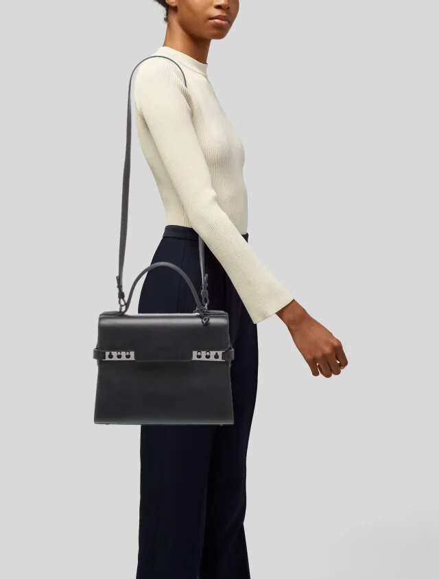 Delvaux Calfskin Tempête in black Calfskin from The RealReal, photo 2 of 6