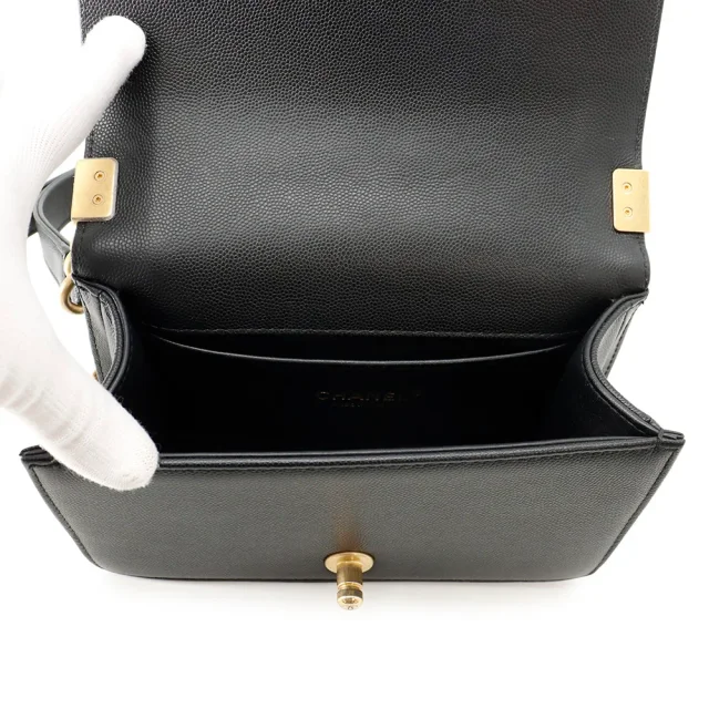Boy Chanel ChainShoulder Bag BlackA67085 Caviar Leather Size Small in Caviar leather from GALLERY RARE, photo 7 of 14