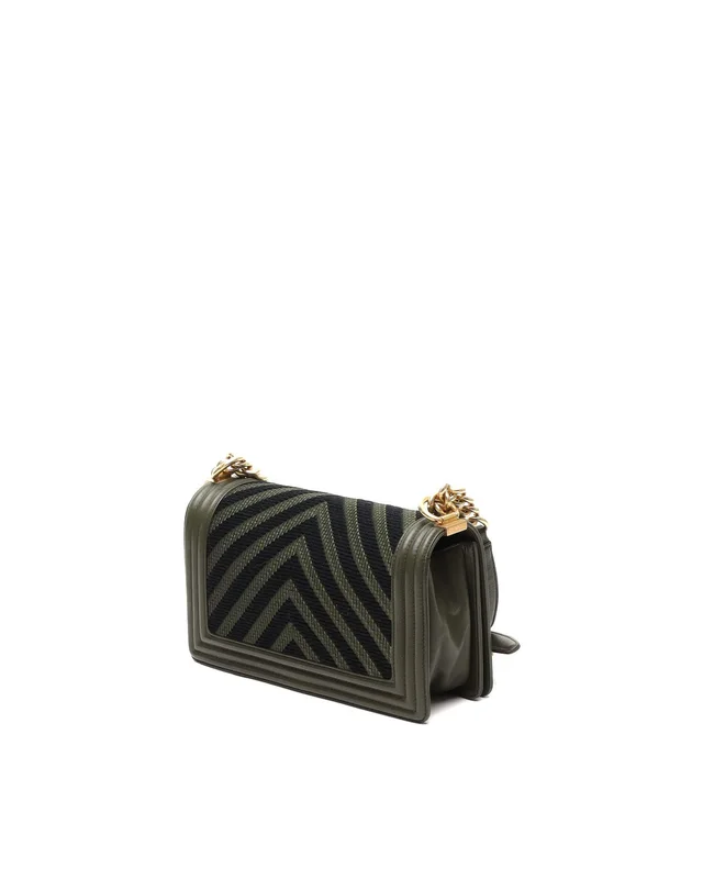 Chanel 2016 Tweed Chevron Boy Bag in Tweed from A Retro Tale, photo 3 of 8