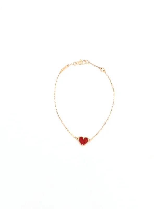Van Cleef & Arpels Sweet Alhambra Carnelian Bracelet from A Retro Tale