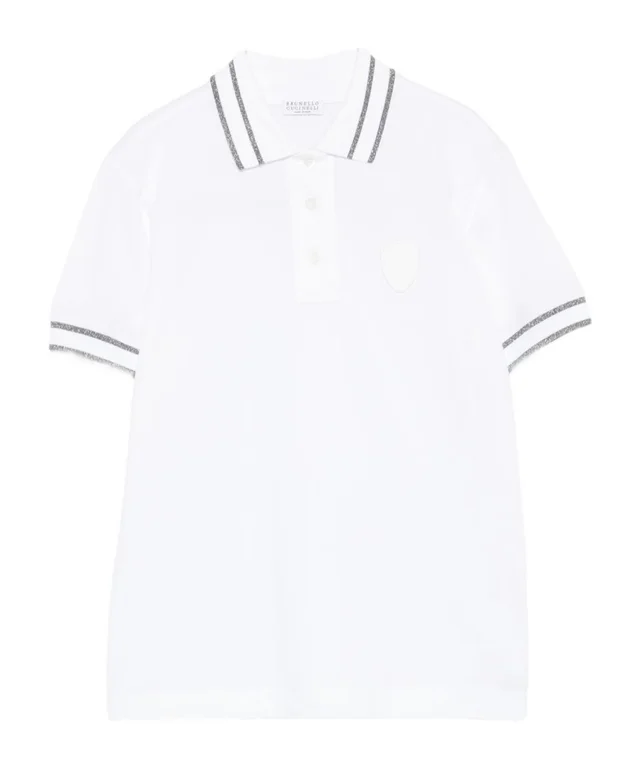 Brunello Cucinelli striped-trim polo shirt from SENSER, photo 1 of 1