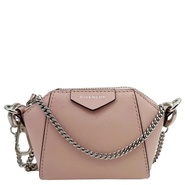 Givenchy Antigona Baby Leather Shoulder Bag Pink in Pink Leather from Dallas Designer Handbags