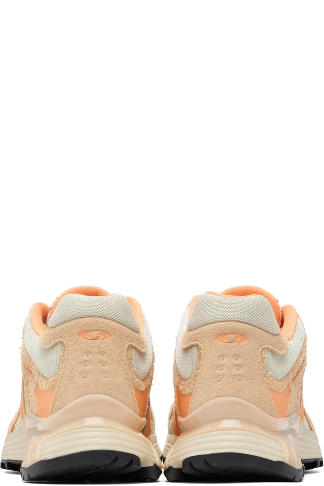 Salomon Beige & Orange XT-Whisper Embroidery Sneakers, photo 2 of 5 from SSENSE