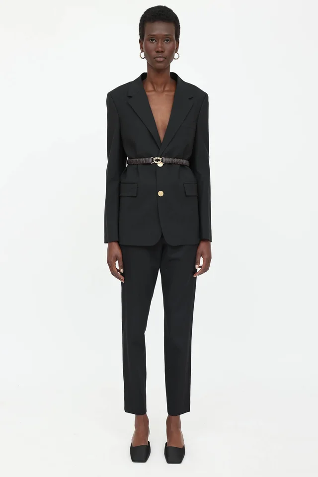 Bottega Veneta Belted Blazer in Wool from VSP Consignment, photo 2 of 2