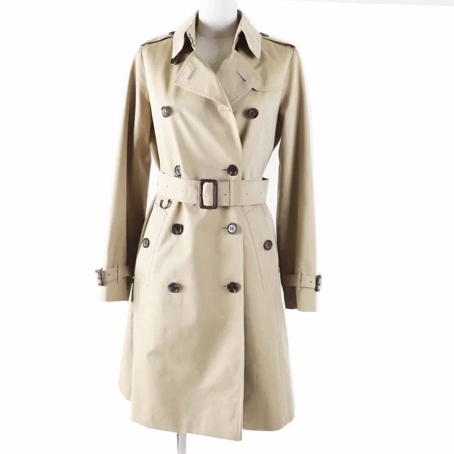 Burberry London Trench Coat Cotton Trench Coat in Wool from LuxUness