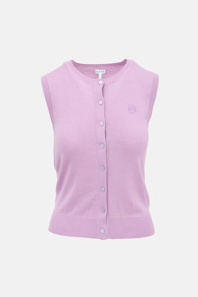 Loewe Cashmere Knit Anagram Top in Cashmere from VSP Consignment