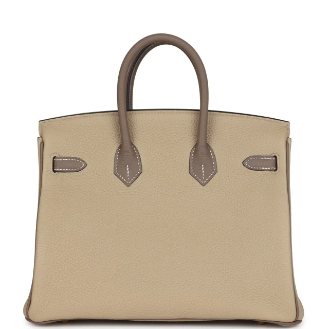Hermès Special Order (HSS) Birkin 25 Etoupe, Trench Togo Brushed Gold Hardware in Beige/Brown Togo from Madison Avenue Couture, photo 4 of 9
