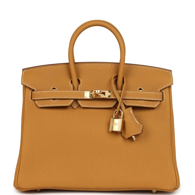 Hermès Birkin 25 Naturel Sable Togo Gold Hardware in Beige Togo leather from Madison Avenue Couture