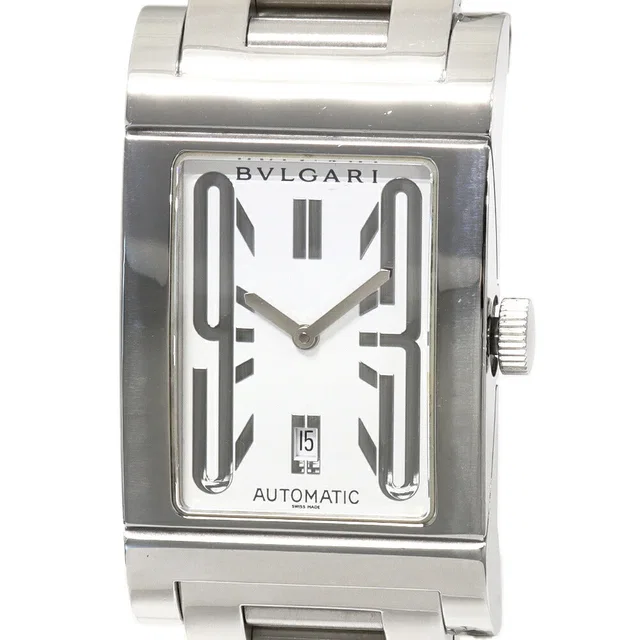 Bvlgari Rettangolo Stainless Steel Watch from LuxUness