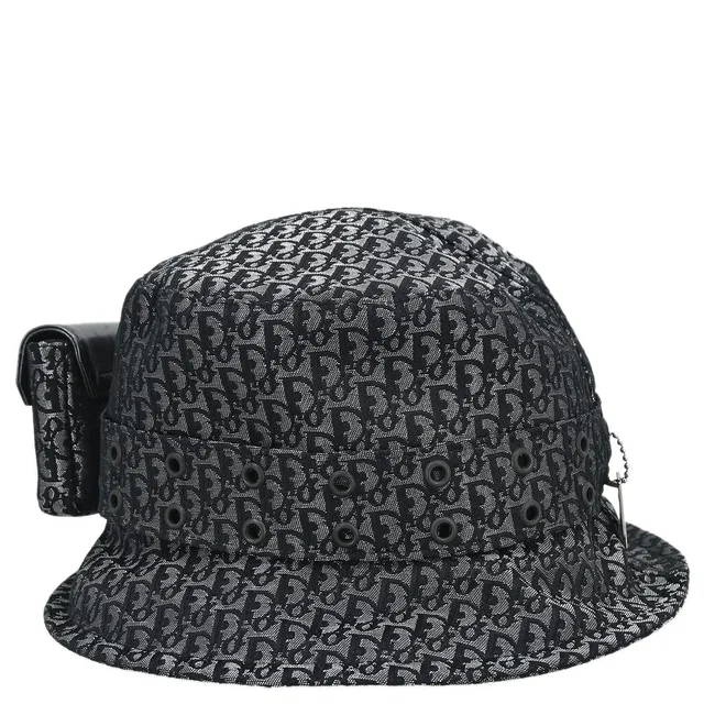 Dior Street Chic Trotter Hat Black #57 in Black Resin from AMORE Vintage Tokyo