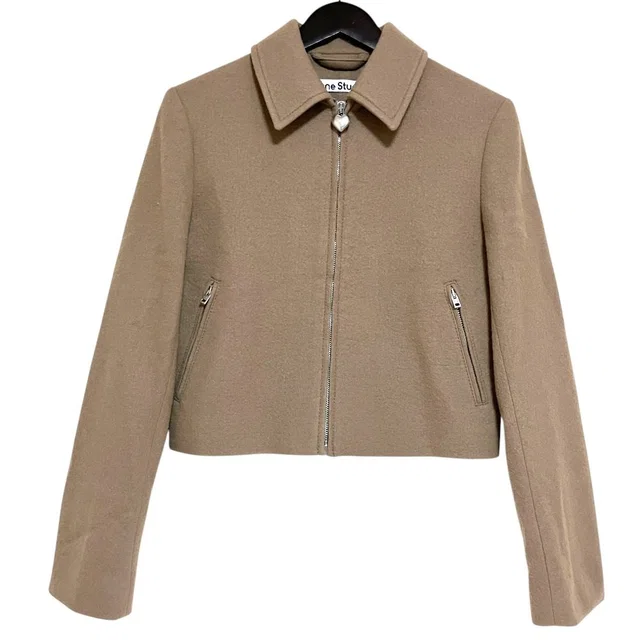 Acne Studios Heart Zipper Cropped Jacket from LuxUness
