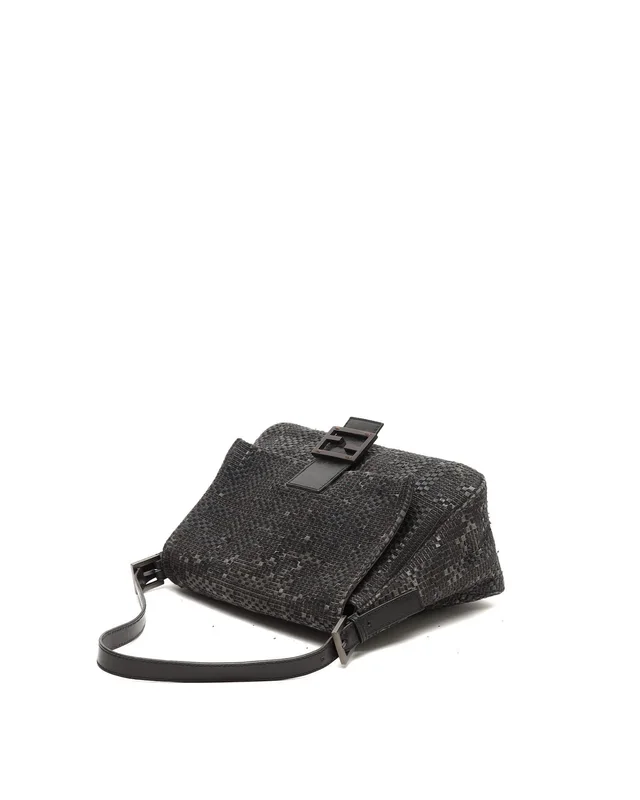 Fendi 2010s Woven Mamma Forever Bag in Woven leather from A Retro Tale, photo 4 of 12
