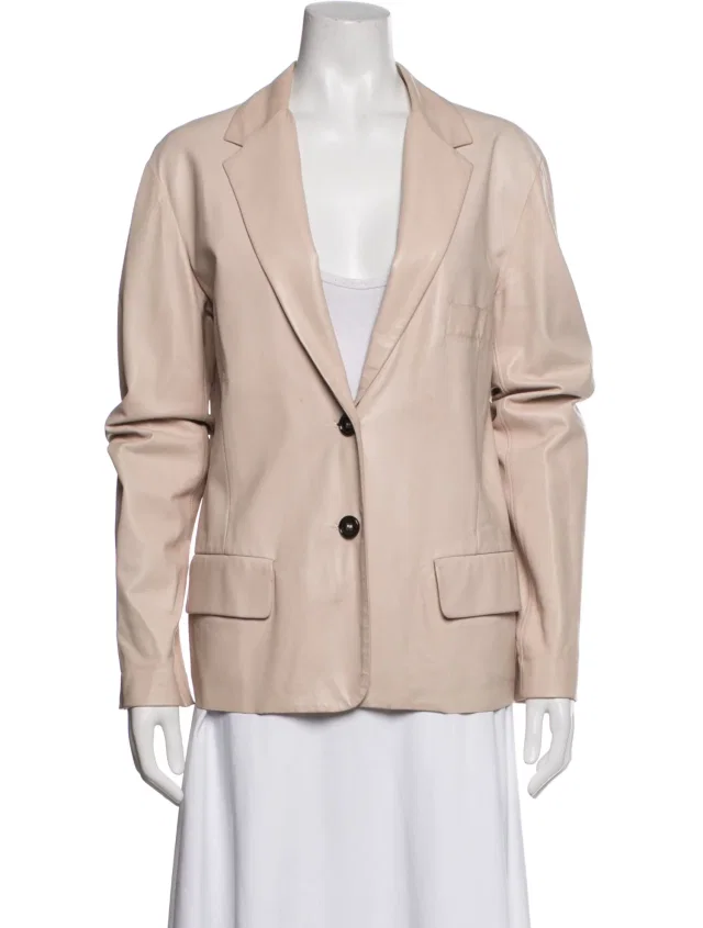 Jil Sander Vintage 2000's Blazer in pink Leather from The RealReal