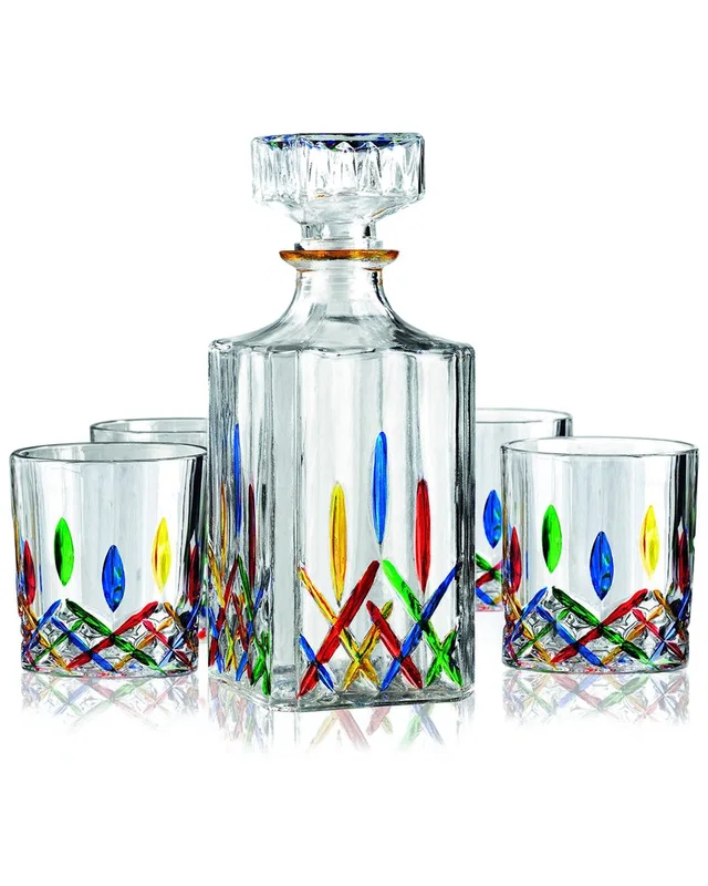 Godinger Venice 5pc Whiskey Decanter Set, image 1 of 1 from Rue La La