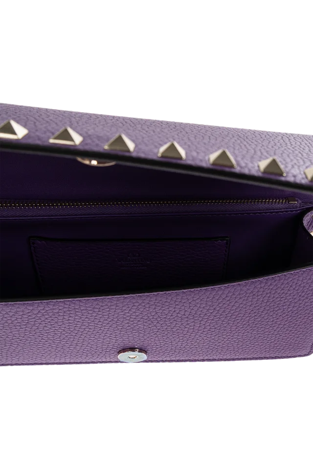 Valentino Garavani Rockstud Foldover Top Chained Wallet, photo 5 of 6 from SENSER