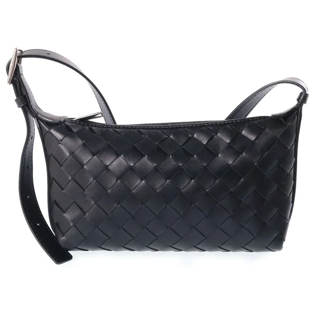Bottega Veneta Traveler Phone Pouch Calfskin Black in Black Calfskin from The Reluxe