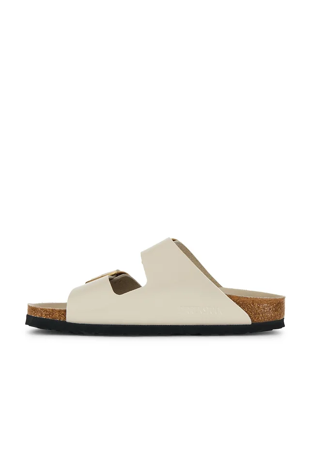 BIRKENSTOCK Arizona Big Buckle High Shine Sandal in Oyster, photo 5 of 5 from REVOLVE (Canada)