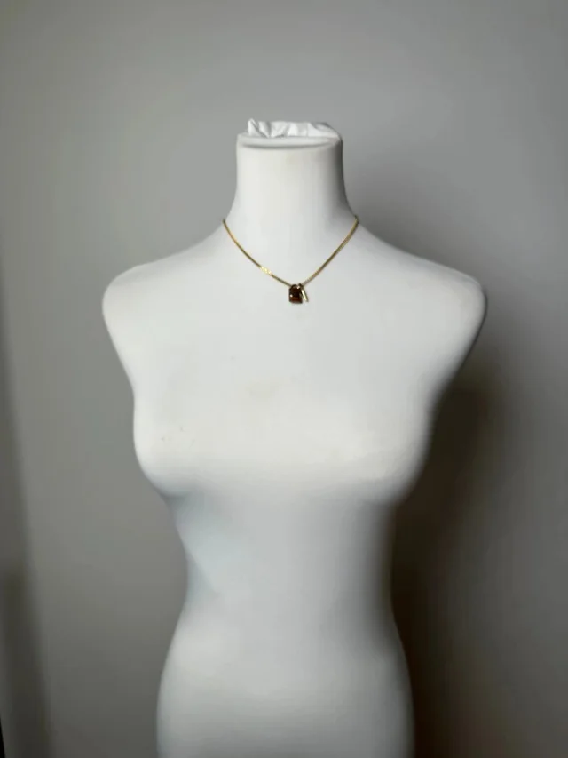 Chloé Vintage Gold-Tone Chain Necklace Early 2000s in multicolor from Grailed