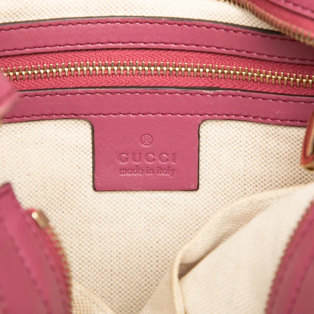 Pink Gucci Small Guccissima Bree Satchel in Pink Leather from Designer Revival, photo 2 of 2