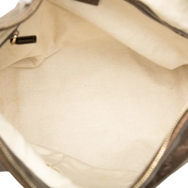 Brown Gucci Metallic Guccissima Heart Bit Shoulder Bag in Brown Leather from Designer Revival, photo 2 of 2