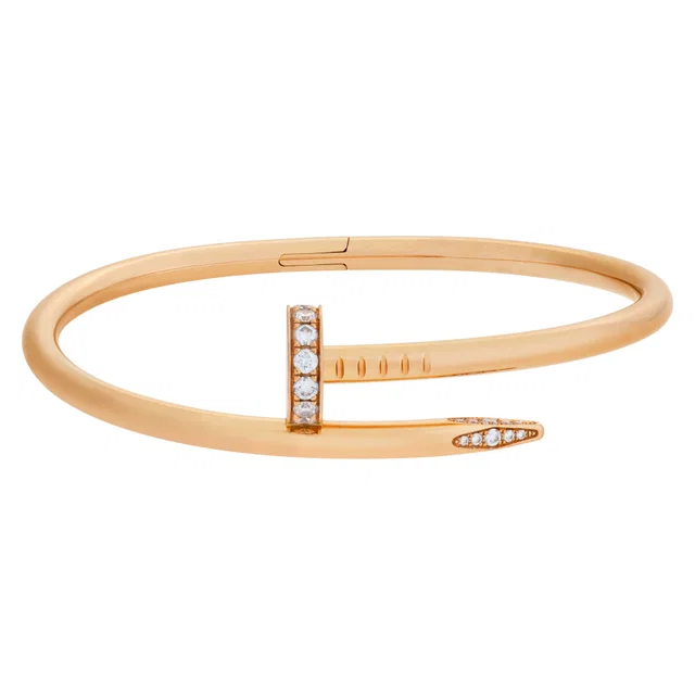 Cartier Just Un Clou bracelet in Pink Rose Gold from Gray And Sons