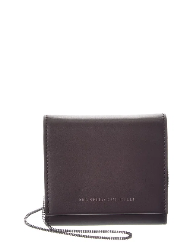 Brunello Cucinelli Leather Wallet On Chain, image 1 of 1 from Gilt